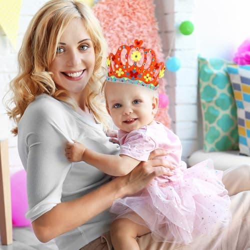 SAFIGLE 12 Pièces Enfants Couronne Artisanat Bricolage Couronne Kit Princesse Diadèmes Couronnes Prince Couronne Enfants Fête D'anniversaire Roi Chapeaux Pour La Fête D'anniversaire Bébé