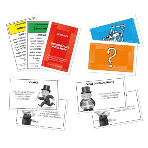 Winning Moves - Monopoly NORMANDIE - Jeu de société - Jeu de Plateau - Edition Villes et régions - 2 à 6 Joueurs - Version française