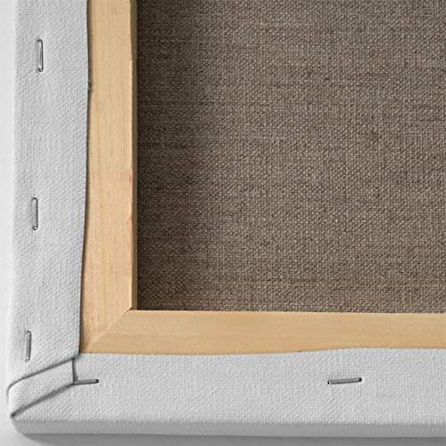 ARTIKUM 2X Linge Premium 50x70cm | Toile sur châssis 50 x 70 cm | 100% Toile de Lin ±430gsm Triple apprêt, prêt à Peindre châssis avec Toile