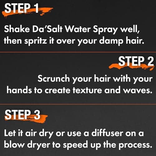Da'Dude Da Salt Water Spray, Sel Eau de Mer Cheveux, Sea Beach Waves Spray Texturisant 250ml