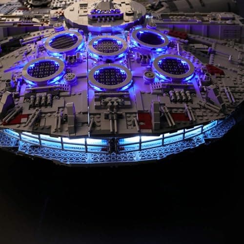 BRIKSMAX Kit de LED pour Lego Star Wars Millenium Falcon, Compatible avec la Maquette Lego 75192, La Maquette de Construction n'est Pas Incluse