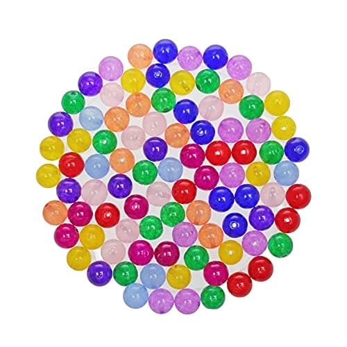 MJDCB 200pcs 8mm Pierre Perles Kit Rondes En Vrac Pierres Semi Précieuses 10 Couleurs Jade pour Bracelet Collier Fabrication de Bijoux