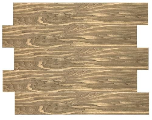 I K H E MALARKA Lot de 12 panneaux de plafond en polystyrène, aspect bois, panneaux muraux, décors, imitation bois, revêtement mural, 3 mm d'épaisseur - 100 x 16,7 cm - 2 m2 - Panneau imprimé 104