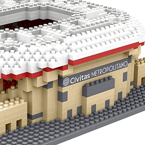 FOCO Offiziell lizenziertes Mini-BRXLZ-Stadion-Spielzeugmodell (Atletico Madrid FC)