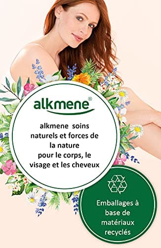 alkmene Shampooing bio à la camomille bio - shampoing pour cheveux ternes et cassants - shampoing anticasse végétal sans silicones, parabènes, huiles minérales, SLS et SLES (6x 250 ml)