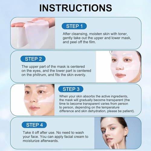 Biodance Mask Collagen Masque Real Deep Mask Masque Collagene Korean Anti-âge Mask Collagen Collagène Masque Soluble Masque Hydratant Hydratation Visage pour les Peaux Sèches Ternes Femmes (12pc)