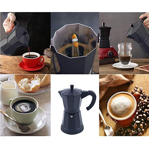 Futchoy Cafetière à moka électrique - Machine à café filtre turc - 300 ml - 480 W