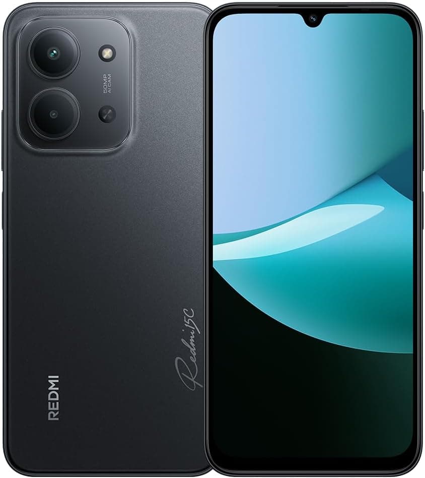 XIAOMI Redmi 15C 4G Smartphone 8GB +256 GB Sleek and Refined 7.99mm Design Powerful Octa-Core Processor Powered by 33W Fast Charging, Charger Included (Black)