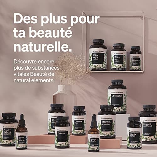 Biotine 1000 μg – Zinc 10mg avec Sélénium 55 μg – 365 Comprimés pour pousse cheveux (1 an d'approvisionnement) – Favorise la Repousse des Cheveux, la Peau et des Ongles – 100% Végétalien