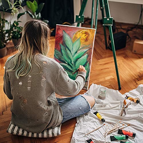 Viesap Toile Peinture, 6PCS Canvas Toile Peinture, Cadre Toile Peinture 30*40,20*30,15*20, 100% Pur Coton Toile Peinture Acrylique,Toile à Peindre Canvas Peinture Art Blank Canvas Toiles à Peindre Lot
