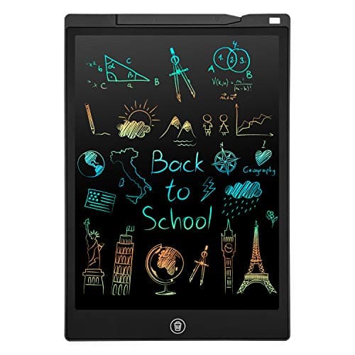 PINKCAT Jouet Bebe 1 2 3 4 5 6 Ans Tableau Magique Enfant 12 Pouces Tablette D'écriture LCD Tablette Dessin Graphique Ardoise Magique Effacable Cadeau Fille Game Boy Jeux Garcon