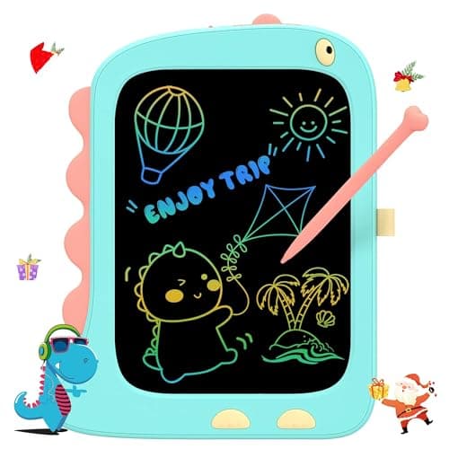 TEKFUN Bebe Jouet Enfants 3 4 5 6 7 Ans Filles et Garçons, Tablette D’Écriture LCD 8,5 Pouces, Dessin Jeux Educatif Dinosaure Jouet Fille Cadeau Anniversaire Noël 3+ Ans (Bleu)