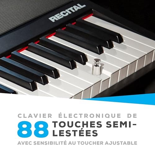 ALESIS RECITAL piano numérique 88 touches semi-lestées avec enceinte intégrées et cours gratuits