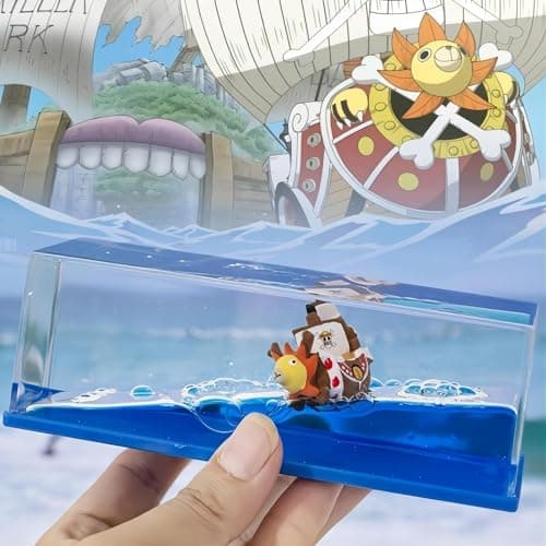 Tuzsocr One Piece Model Ship,Black Pearl Pirate Ship,Titanic Toy Cadeau,Modèle Fluide de Bateau de croisière en Acrylique,Soulagement du Stress,pour Ornement de Bureau de décoration (Style 4)