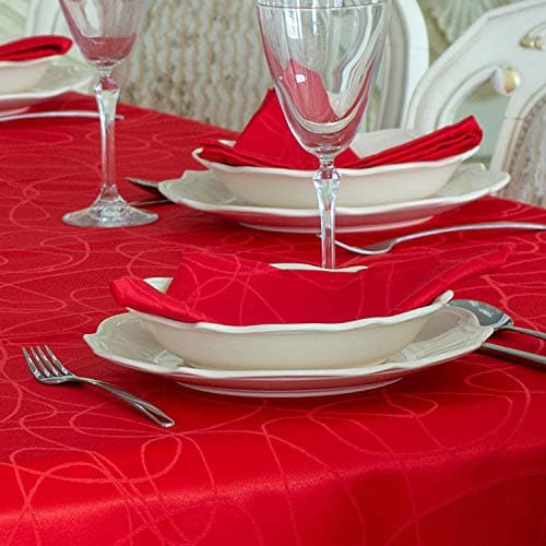 BGEUROPE Nappe - Antitache - Rouge - Réf. Lines - 150cm x 250cm