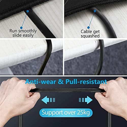 Cable Ethernet 15m, Câble Réseau Plat Cat 6 Cable RJ45 15 Mètres Très Long Haut Débit Fibre 1000Mbit/s Fil Ethernet Gigabit Noir Cable LAN Internet pour Switch Routeur