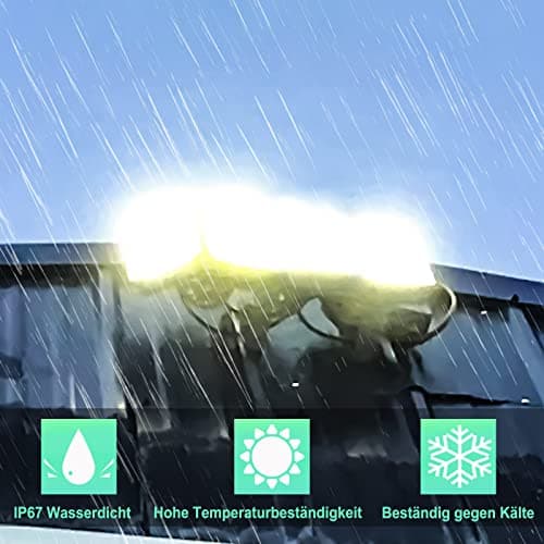 POWFUL Projecteur LED 400W Projecteur LED 40000LM Projecteurs 3000K Projecteur extérieur IP67 Étanche 4 projecteurs avec angle réglable adapté aux arrière-cours de stade
