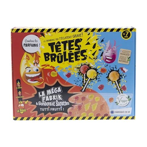Silverlit - Têtes Brulées - La Mega fabrik à Bonbons Tutti Frutti - Fabriqué en France - Veggie - Crée ta Propre variété de Bonbons ! - Aromes et colorants 100% naturels - 54037
