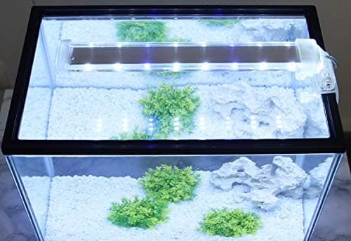 BPS Lampe d'aquarium LED Submersible pour Plantes, Lumière Blanche et Bleue 12w 400 x 40 mm