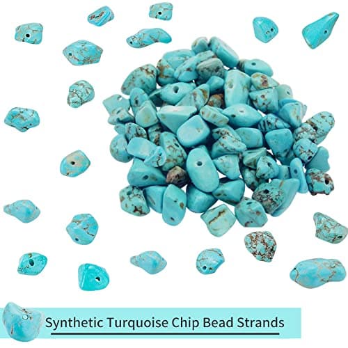 Lot de 300 perles en pierres précieuses avec trou - Perles irrégulières à enfiler - Avec trou - Pour la fabrication de bijoux, boucles d'oreilles, bagues, accessoires de bricolage (aventurine verte)