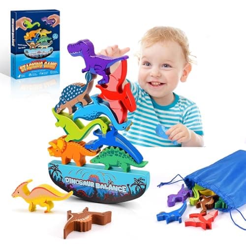 Tangdudu Jeu Montessori 2 3 4 5 6 Ans, Dinosaure Jouet Garçon Fille 2 3 4 5 6 Ans, Jouet en Bois 2-6 Ans, Smart Games, Jeu Educatif 2 3 4 5 6 Ans, Cadeau Garçon Fille 2 3 4 5 6 Ans