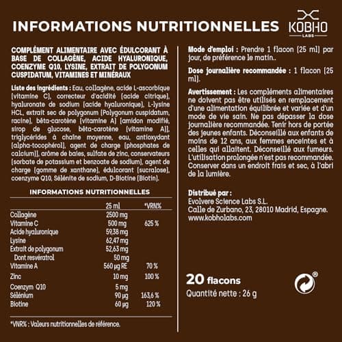 Collagène Verisol® et Acide Hyaluronique | Pour les Articulations et Peau - cure de 20 jours