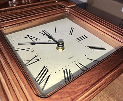 Horloge murale pendule 49 cm, horloge pendule, horloge de carillon avant les cloches, fabriquée en bois. Disponible en num. Romains