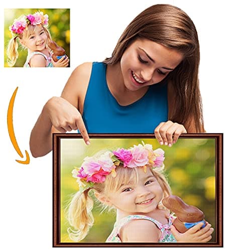 Personnalisé puzzle 5D Diamant Peinture Diamant Kit, Personnalisé DIY 5D Diamonds Painting,Diamond Painting Arts Craft pour Le Décor de Mur à la Maison Painting Diamond Complet kit 30 x 40 cm