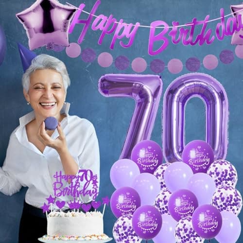 Ballon 27 ans violet Femme,Décoration gâteau 27 ans anniversaire violet,Décoration fête 27 ans anniversaire Femme,Ballons anniversaire 27 ans violet,Décoration anniversaire 27 ans Femme violet
