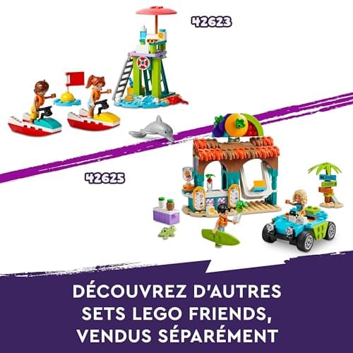 LEGO Friends Le Parc Aquatique de Heartlake City - Set de Construction - Jeu Créatif pour Les Enfants dès 8 Ans - Inclut 3 Mini-poupées, Une Micro-poupée, 3 Toboggans et Un Jacuzzi 42630