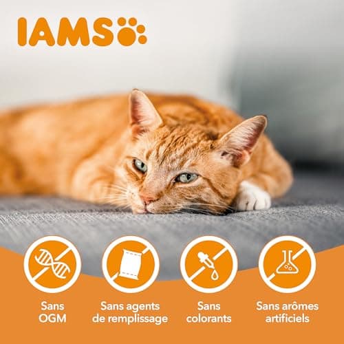 IAMS Croquettes Poulet Frais pour Chat Sénior 1.5 kg