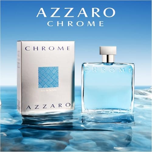 Azzaro Chrome, Eau de Toilette en Spray Vaporisateur pour Homme, Parfum Frais aux Notes d'Agrumes, 50 ml
