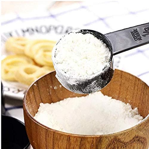 10pcs/set Measuring Cups Spoons Kitchen Tools Cups Foodservice Spoons Baking Cake Liquid Flour Ingredients Measure Spoon