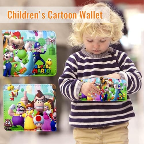 Benaton Portefeuille Enfant, Portefeuille Anime Cartoon PU Cuir, Porte-Monnaie Adolescents Anime Cartoon, Portefeuille Enfant Cartoon, Peut Contenir Une Petite Monnaie, Une Carte d'Identité