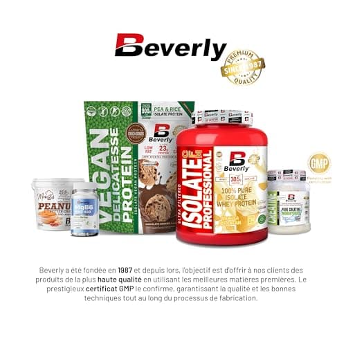 Beverly ZÉRO DÉLICATESSE | 1 kg | 85% Protéines de Lactosérum Hydrolysées | Avec Digezyme et Tolerase | Masse et force musculaire | Mixeur offert (ANANAS)