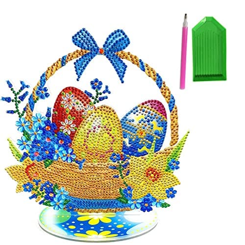 mohito 5D Diamond Painting Pâques Diamant Painting Enfant DIY Diamant Peinture Pâques comme Cadeau de Pâques pour Garçons Filles (B)