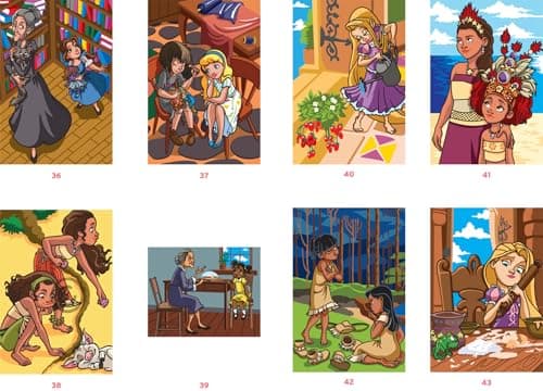 Coloriages mystères Disney - Petites princesses