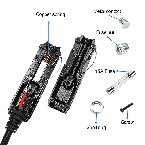 GINTOOYUN Prise allume-cigare vers fiche XT60I-F - Câble d'alimentation 17 AWG - Prise allume-cigare vers fiche XT60I-F - Rallonge pour stations de charge portables, drones, etc (62")
