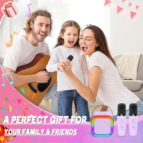 Dislocati Micro Enfant, Cadeau Fille 3-12 Ans Karaoke Enfant Jouet Fille 3-12 Ans Karaoke Micro sans Fil Jouet Fille 3-12 Ans Micro Karaoke Enfant