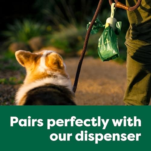 Earth Rated Sacs à crottes pour chiens, sacs étanches et extra épais, recharges en rouleaux, sans parfum, 270 sacs