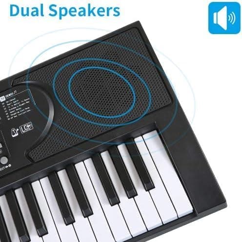 61 touches clavier de Piano avec Microphone Piano Note autocollant alimentation support de musique électronique numérique clavier cadeau pour débutant garçons filles