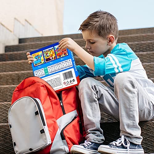 BBLIKE Jouet Puzzle en magnétique pour Enfants, Montessori Puzzle Enfant Quiet Book,Jouet éducatif précoce,Livre de Puzzle Assorti, Jeu de Puzzle Interactif,Puzzle Enfant 2 3 4 Ans(Transport)