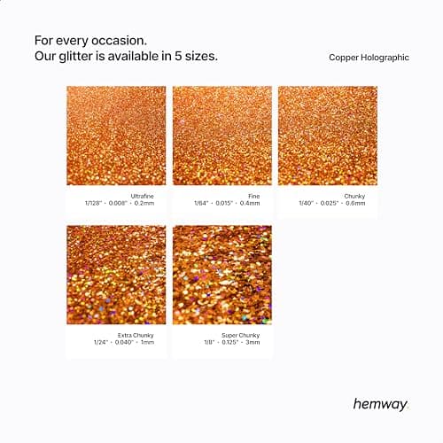 Paillettes biodégradables en cuivre holographiques respectueuses de l'environnement À base de plantes pour le visage le corps la résine 100g/3,5 oz