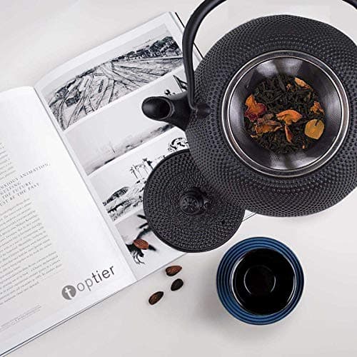 Sharemee - Théière en Fonte Avec Infuseur à Thé en Acier Inoxydable 600ml/20oz