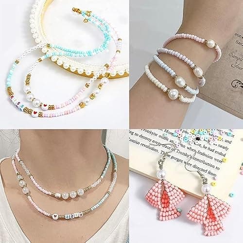 Lot de 3300 perles de rocaille en verre opaque, mates, 8/0, perles poney, 3 mm, perles poney, perles de rocaille opaque, perles de rocaille (rouge clair)