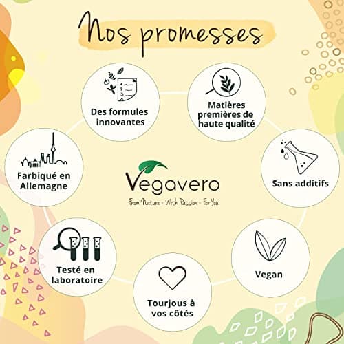 Guggul PREMIUM Vegavero® | 120 Gelules (4 mois) | 5% de Guggulstérones | Cholesterol + Antioxydant Puissant l DOSE LA PLUS ELEVEE: 500 mg d'Extrait par Gélule | Sans Additifs et VEGAN