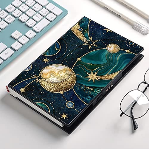 ZXHQ Journal intime en marbre pour filles avec serrure, mot de passe caché, journal de voyage, couverture rigide, cuir, A5, ligné, bleu (8,5 x 5,9 pouces) Style 9