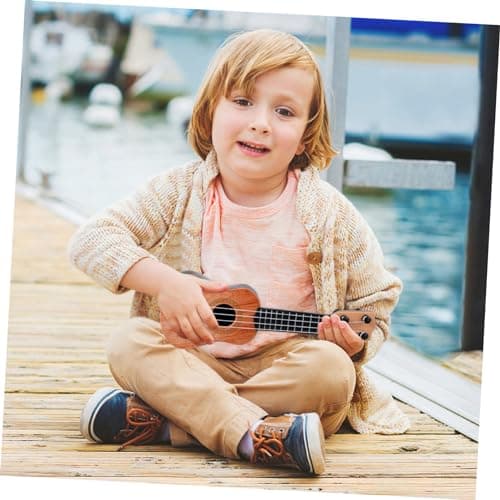 GARVALON Mini Ukulélé Enfants Ukulélé Jouet Instruments De Musique Modèles Ukulélé Instruments Jouet en Plastique Ukulélé Modèle Simulation Ukulélé Jouets Ukulélé Jouets Enfants Guitare