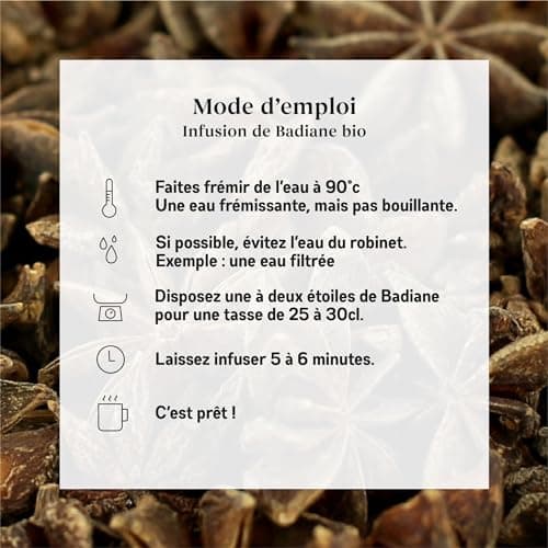 MY ORGANIC INFUSION - Badiane Bio (Anis Étoilé) En Fruits Entiers - Pour Tisanes Et Infusions - Pour Recettes Maisons - Sélection De Premier Choix - Illicium Verum - 50g
