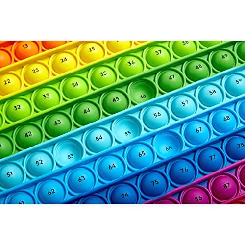 Learning Resources Hundred Board Sensory Bubble Popper, apprentissage des nombres et des motifs, outil sensoriel de mathématiques, adapté aux enfants de 3 à 10 ans